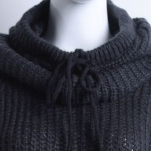 時(shí)尚新寵 安都2012冬女裝韓版圍帽毛衣，破洞與圍脖領(lǐng)的完美邂逅