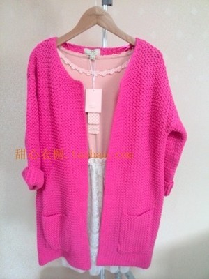 2014春裝拉夏貝爾莫麗菲爾針織衫 經(jīng)典設(shè)計(jì)，舒適百搭